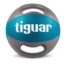 Tiguar Medicine Ball with Handles 6kg blue